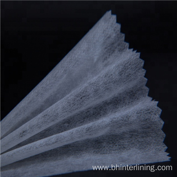 Smooth Elastic Nylon non woven fusible interlining fabric